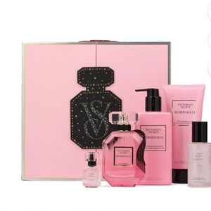 Victoria's Secret Bombshell Pink and Black Gift Box